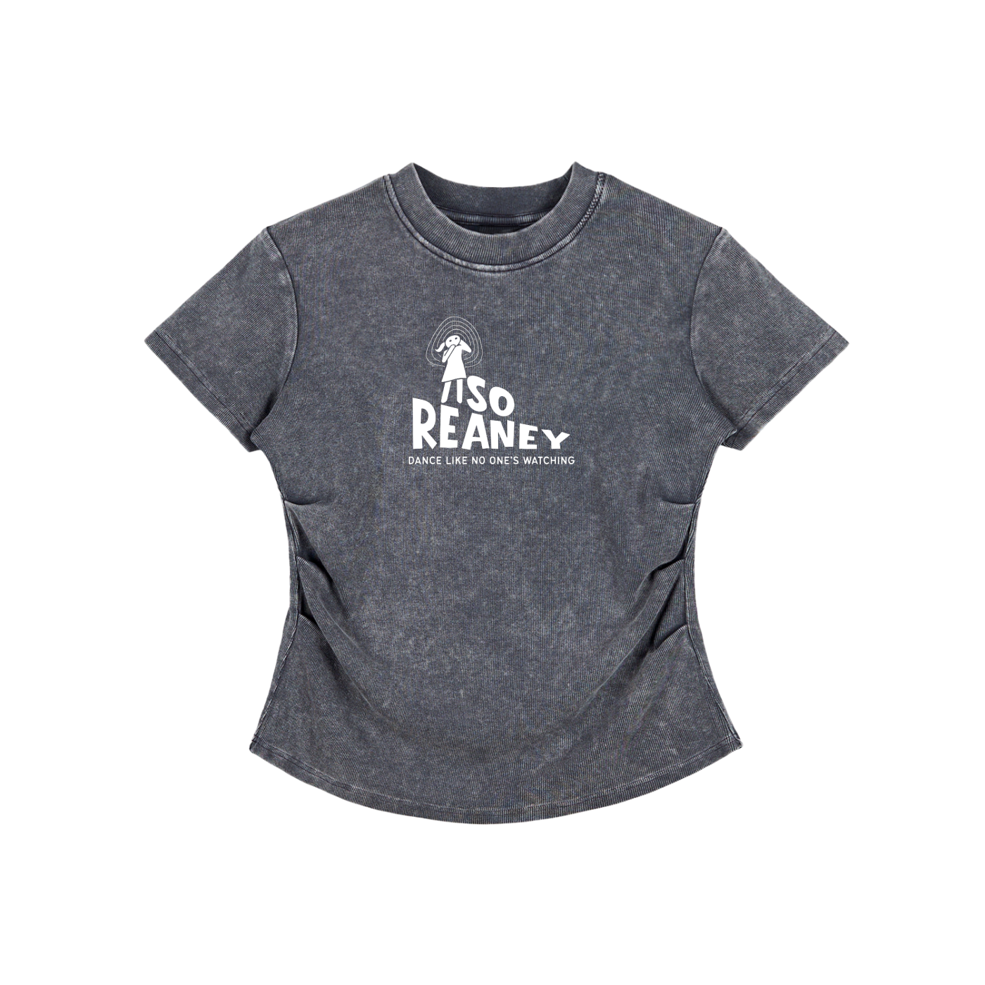 Vintage Washed Bodycon Cotton T-Shirt