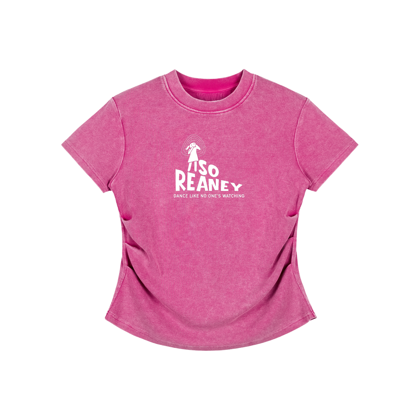 Vintage Washed Bodycon Cotton T-Shirt