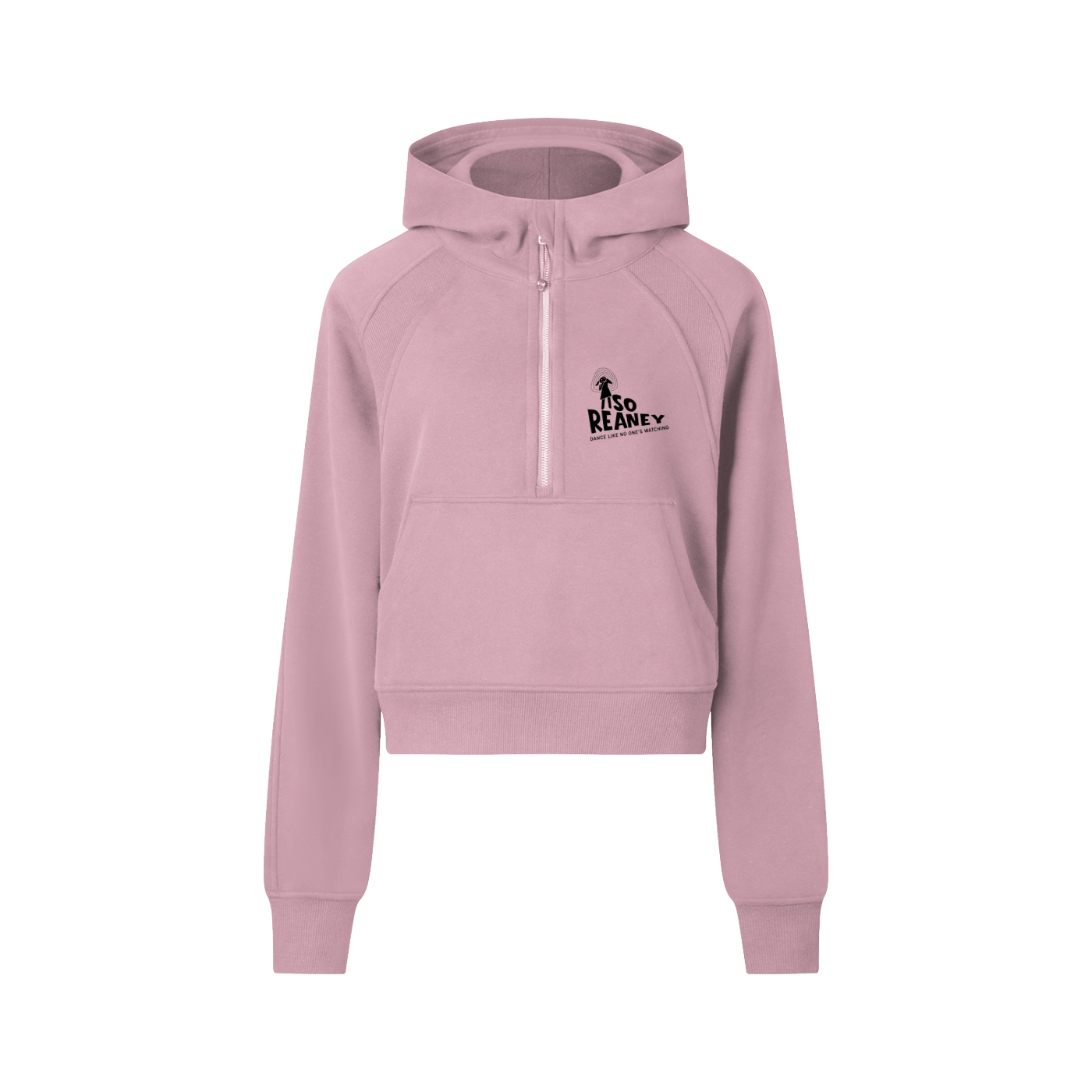 Cropped Half-Zip Hoodie