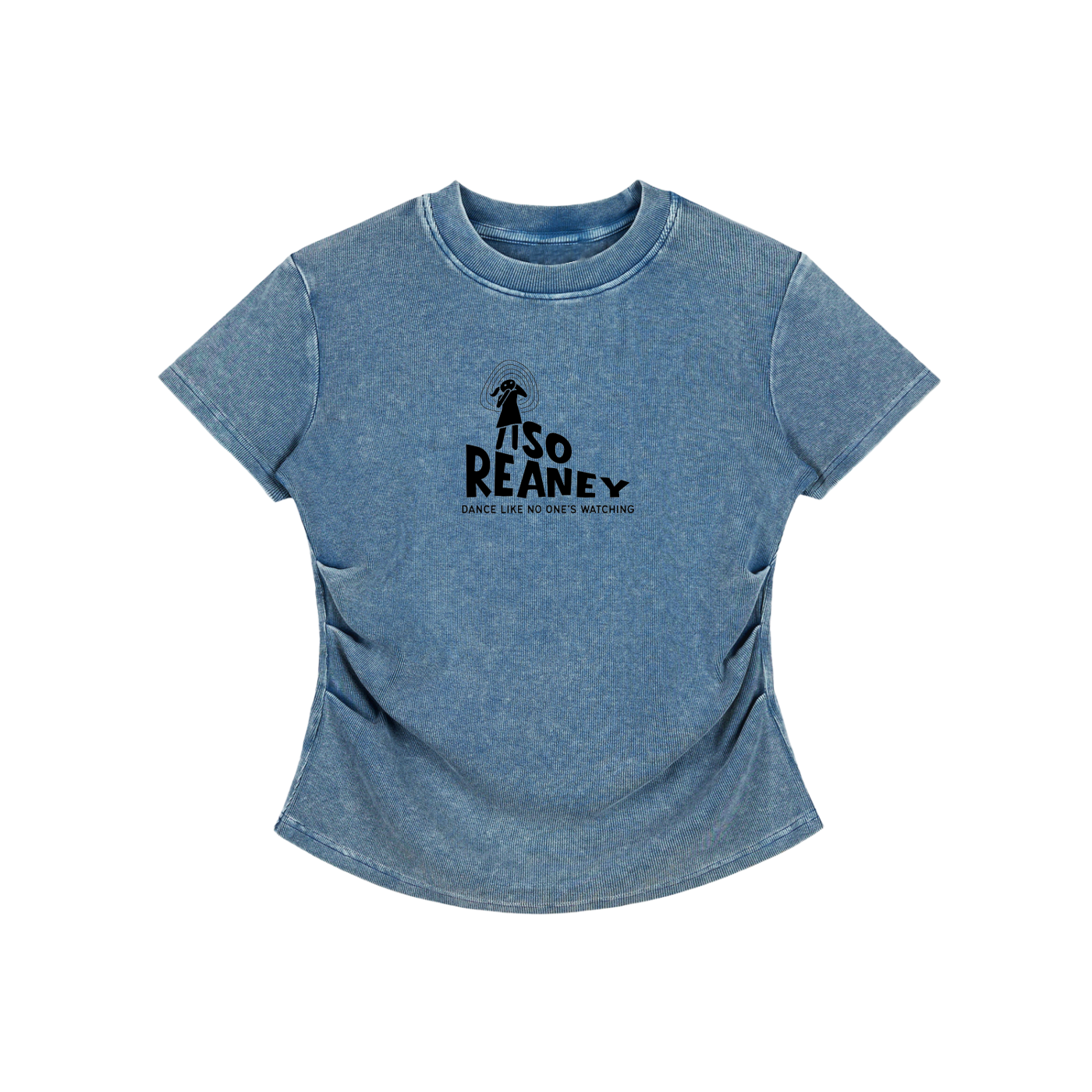 Vintage Washed Bodycon Cotton T-Shirt