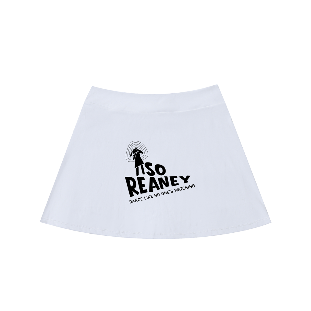 High-Waist Pocketed A-Line Skirt