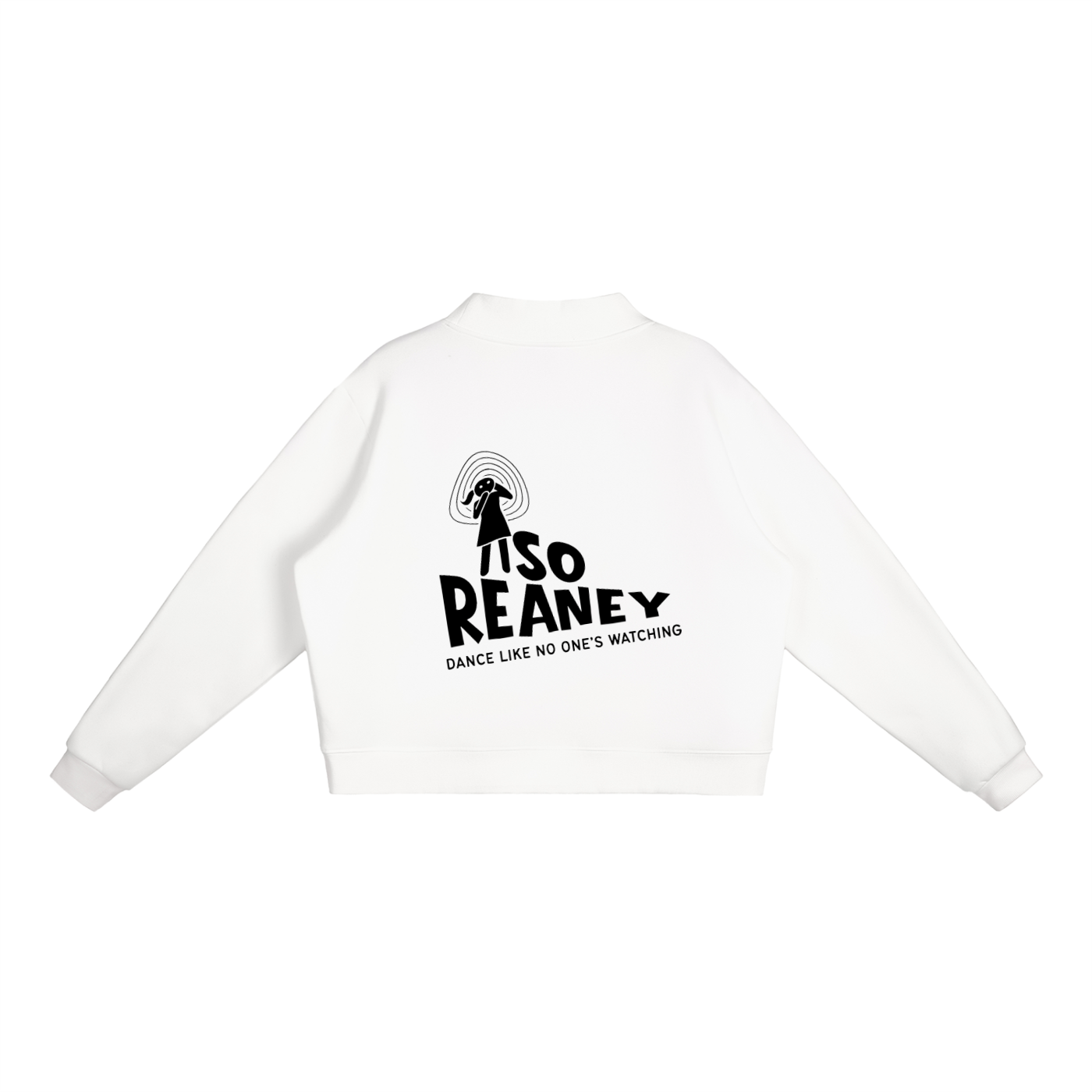 Essential Fleece Mock-Neck Crew Sweatshirt