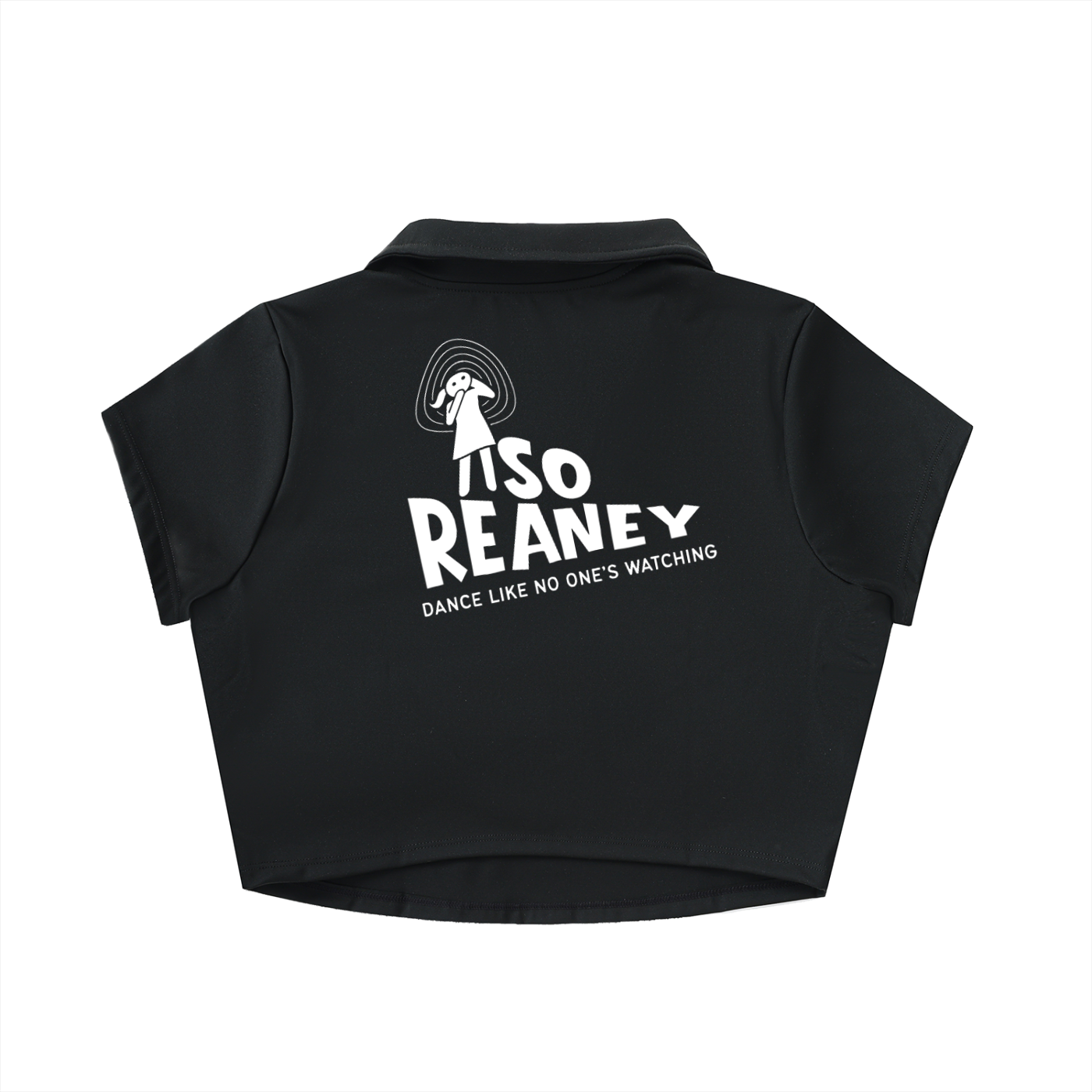 V-Neck Lapel Crop Top