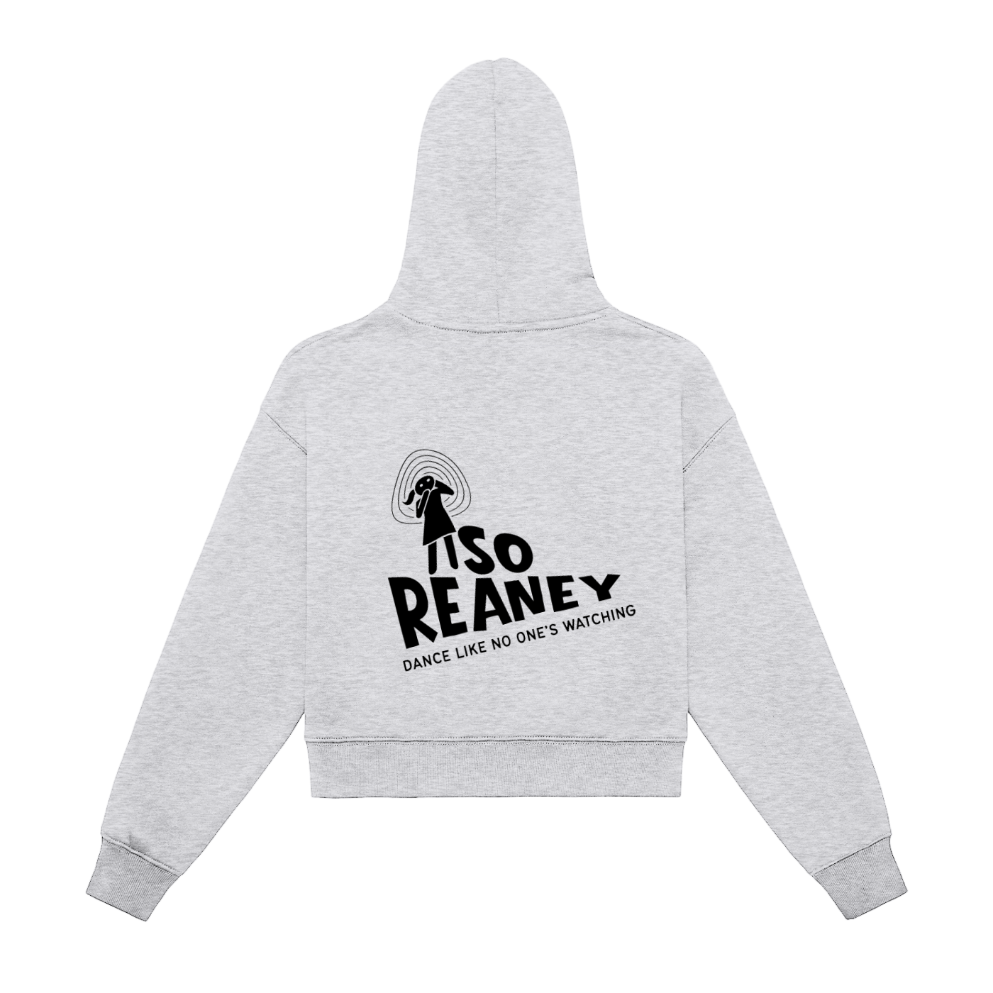 Fleeced Zip-Up Cropped Hoodie