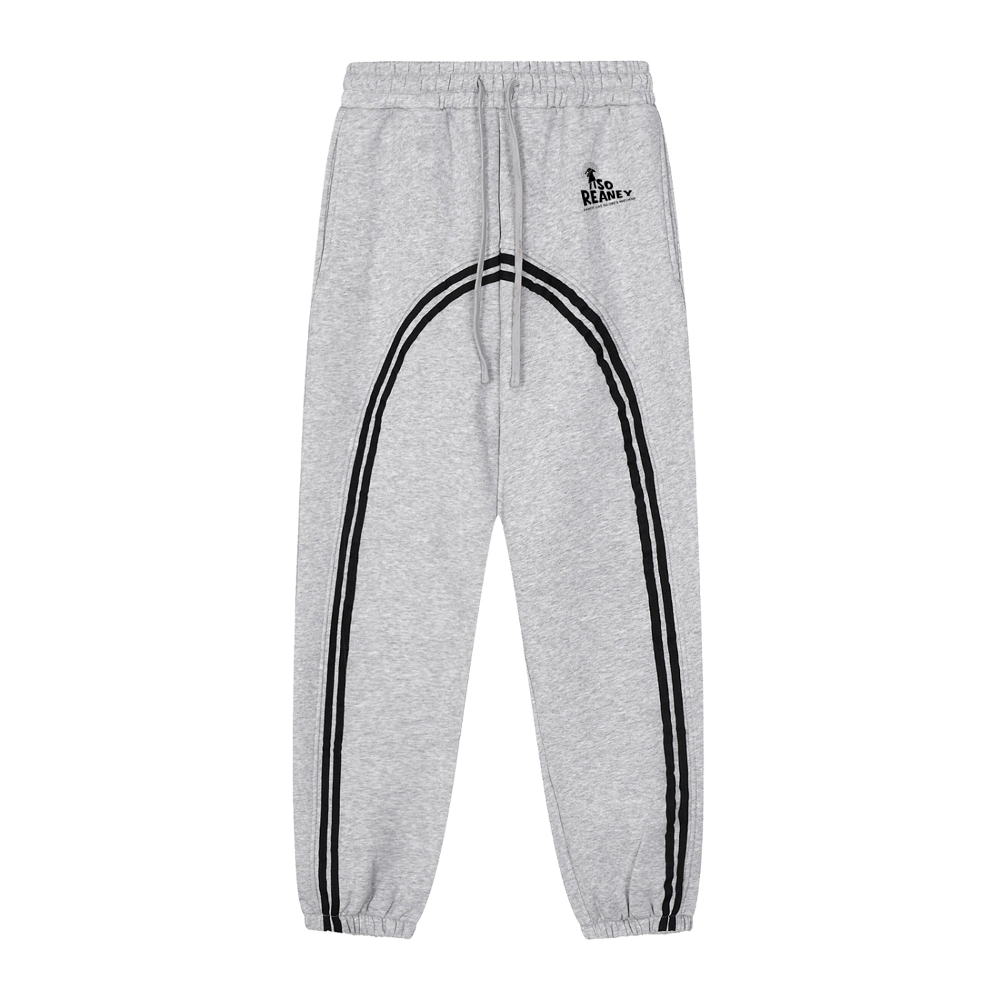 Sun Fade Contrast Tape Fleece Jogged Sweatpants