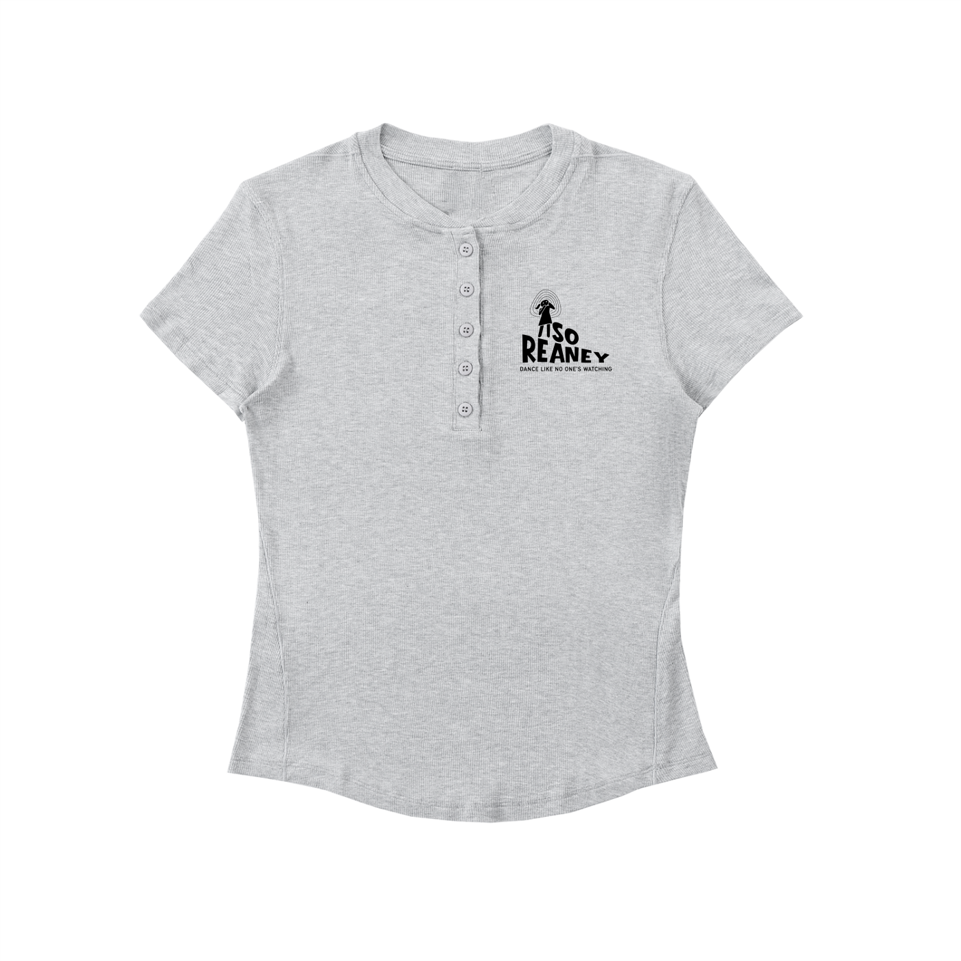 Modal Bodycon Henley Shirt