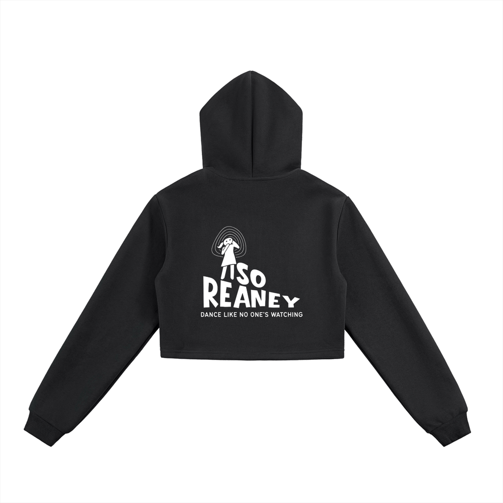 Essential Cropped Zip-Up Hoodie