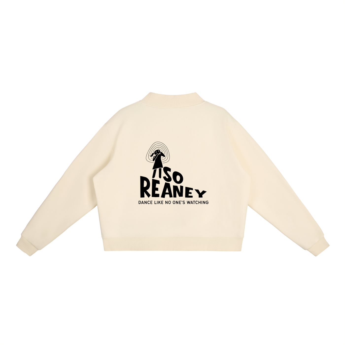 Essential Fleece Mock-Neck Crew Sweatshirt