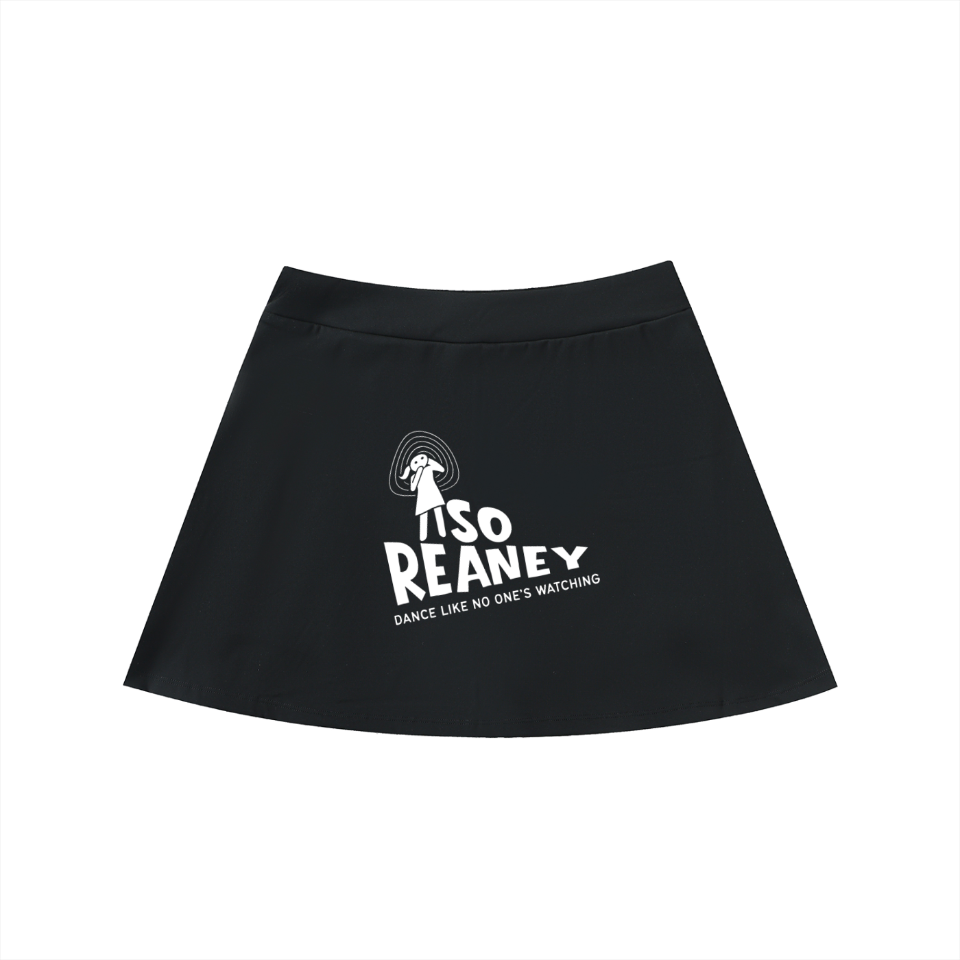 High-Waist Pocketed A-Line Skirt