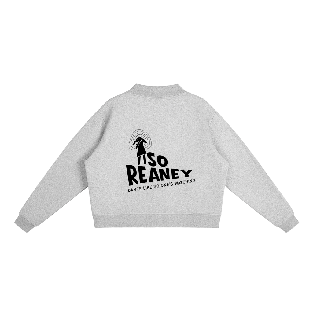 Essential Fleece Mock-Neck Crew Sweatshirt