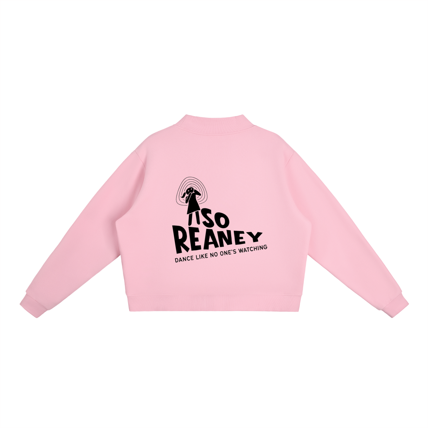 Essential Fleece Mock-Neck Crew Sweatshirt