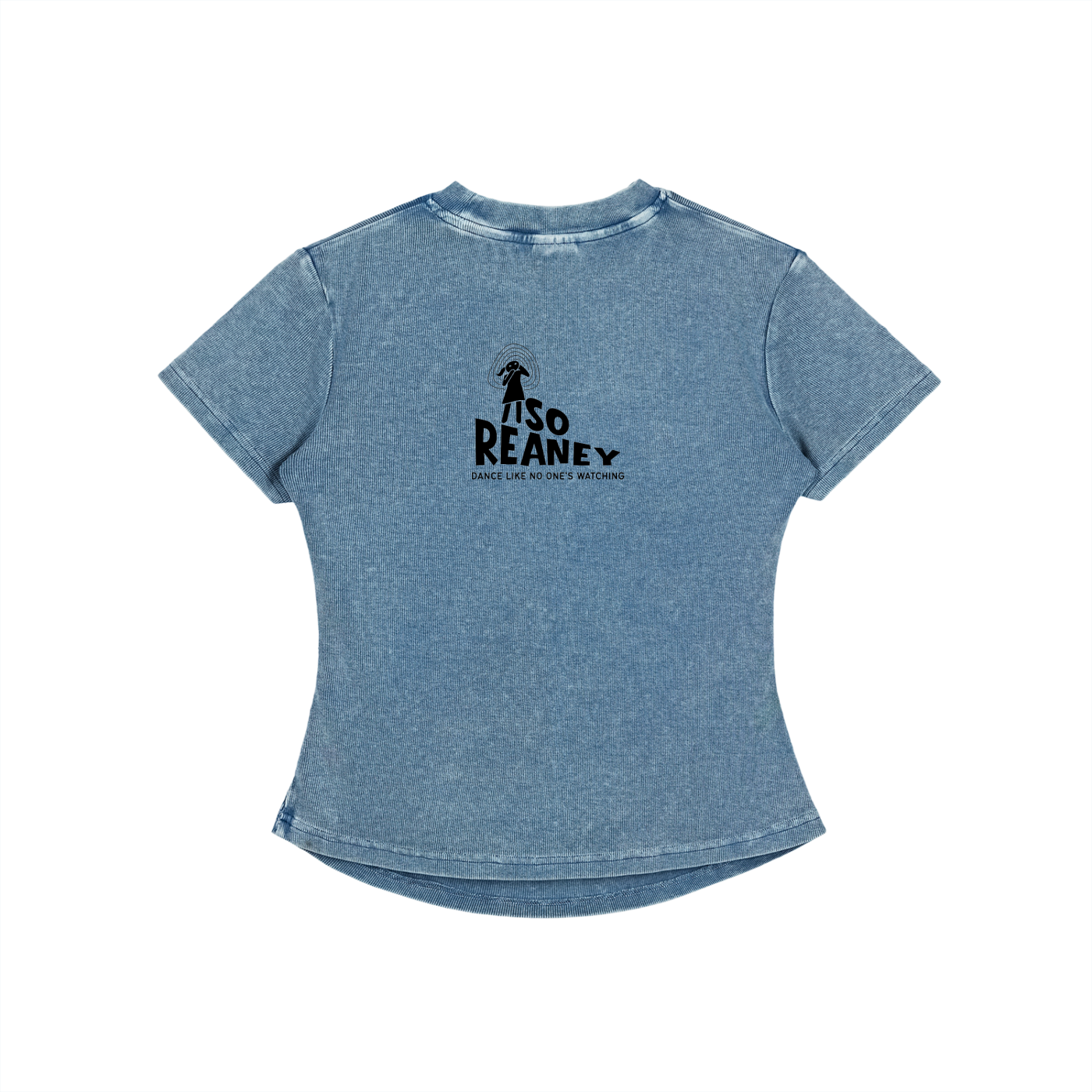 Vintage Washed Bodycon Cotton T-Shirt