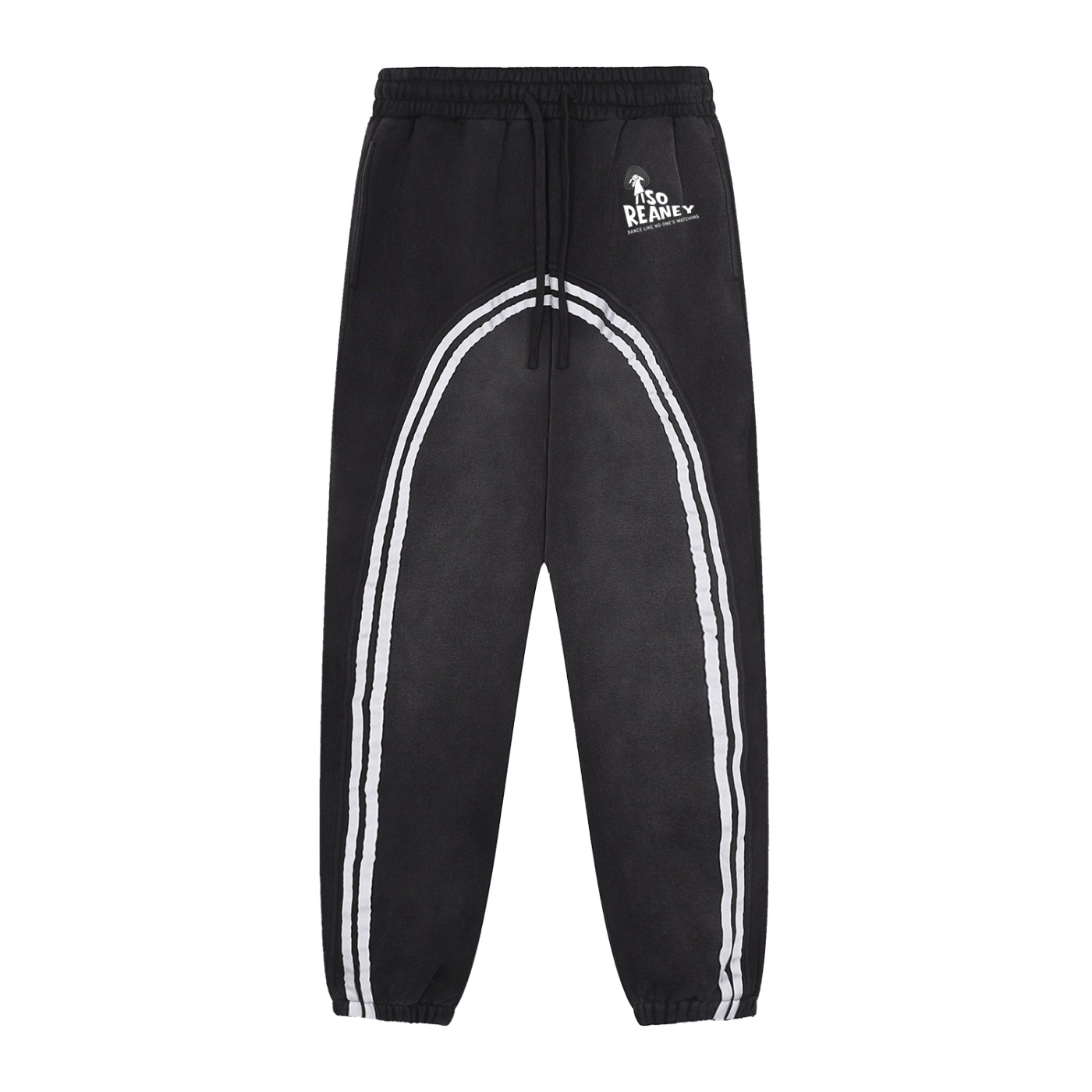 Sun Fade Contrast Tape Fleece Jogged Sweatpants