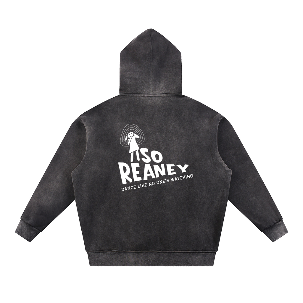 Sun Fade Contrast Tape Fleece Hoodie