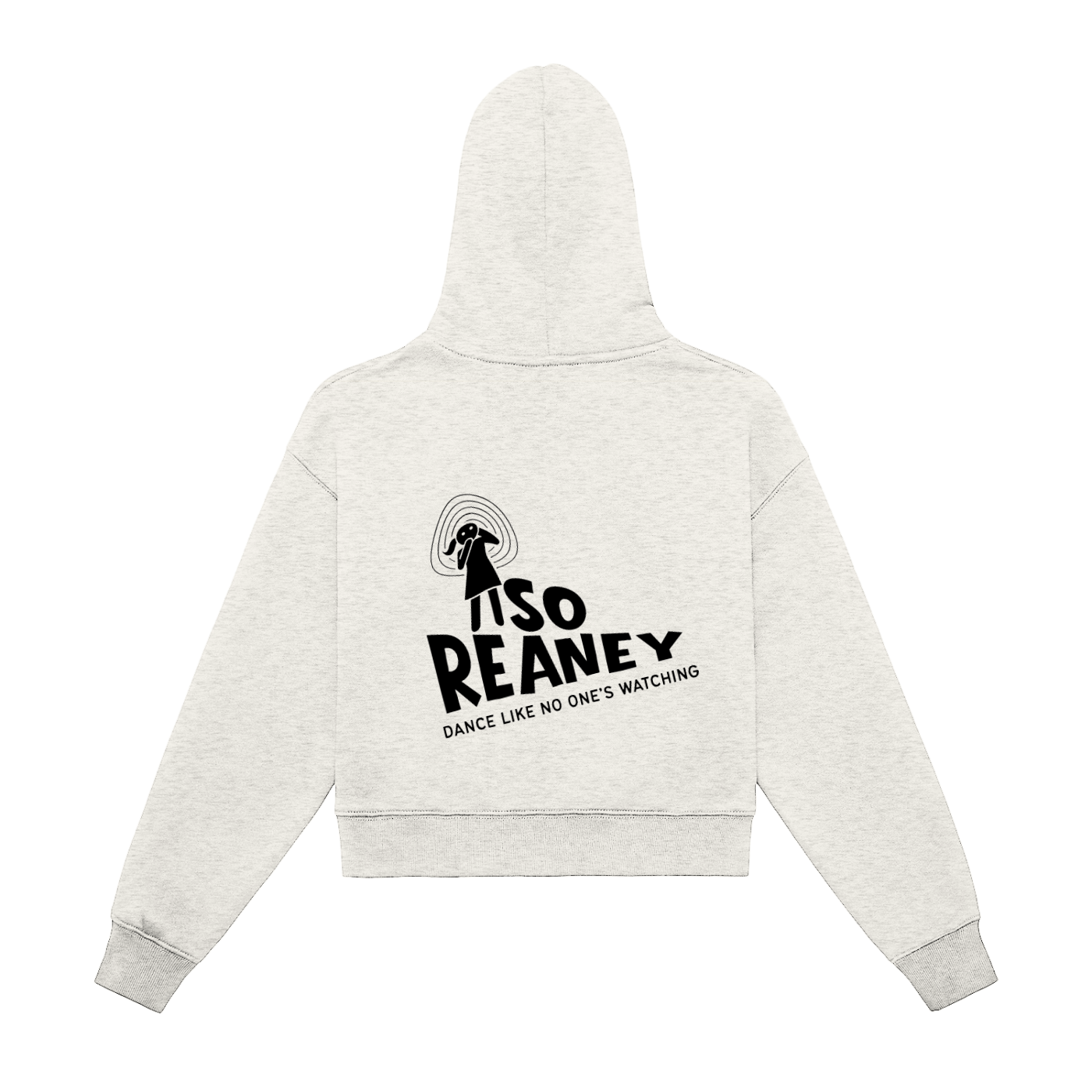 Fleeced Zip-Up Cropped Hoodie