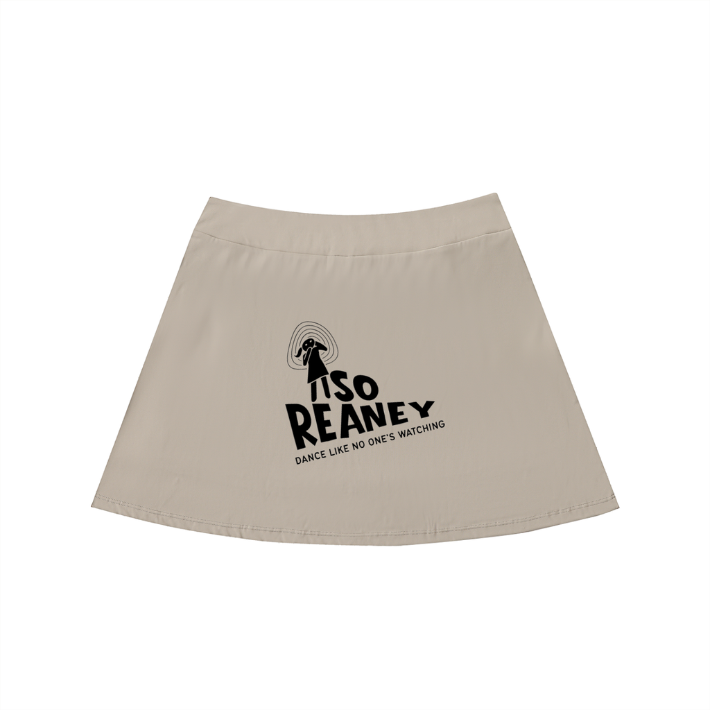 High-Waist Pocketed A-Line Skirt