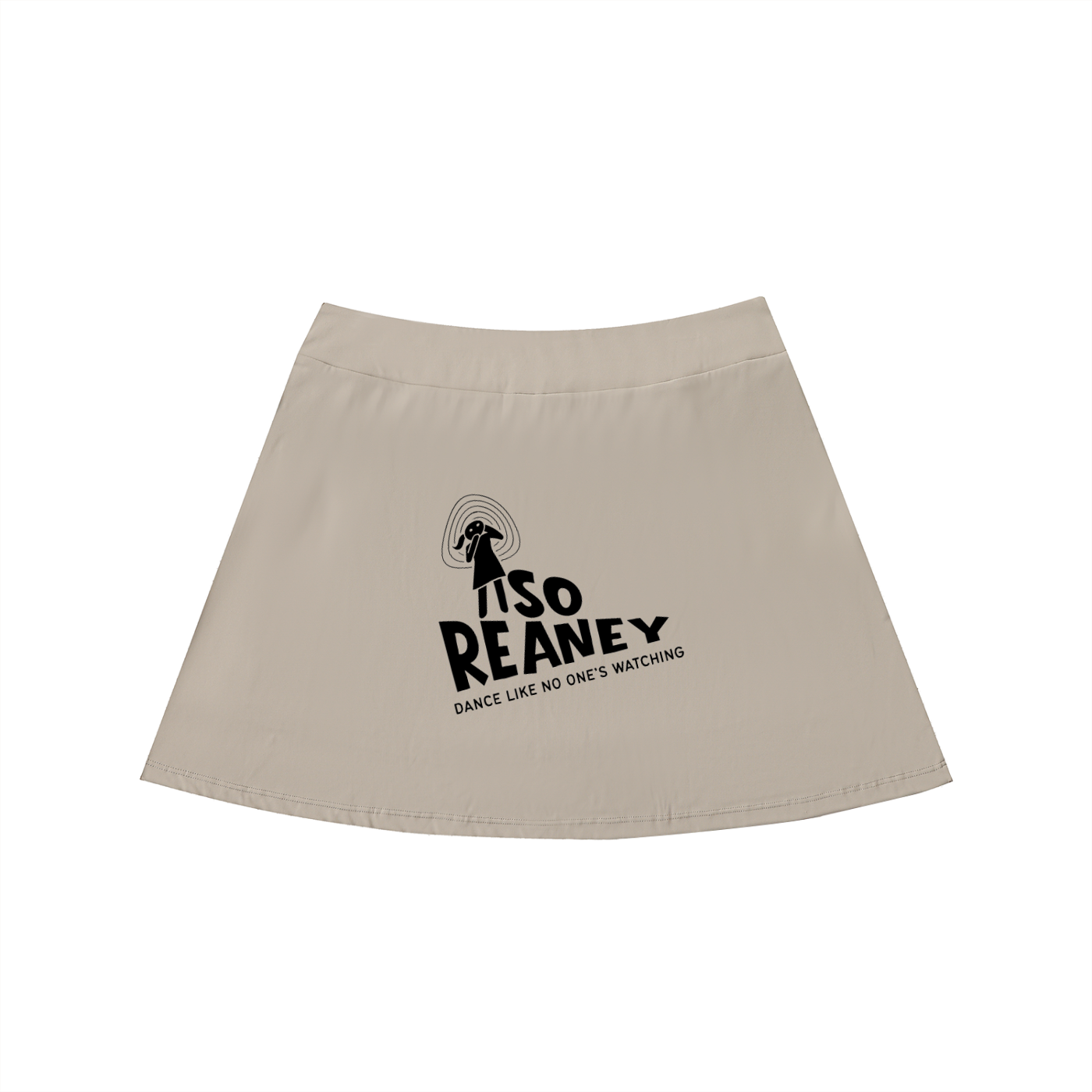 High-Waist Pocketed A-Line Skirt