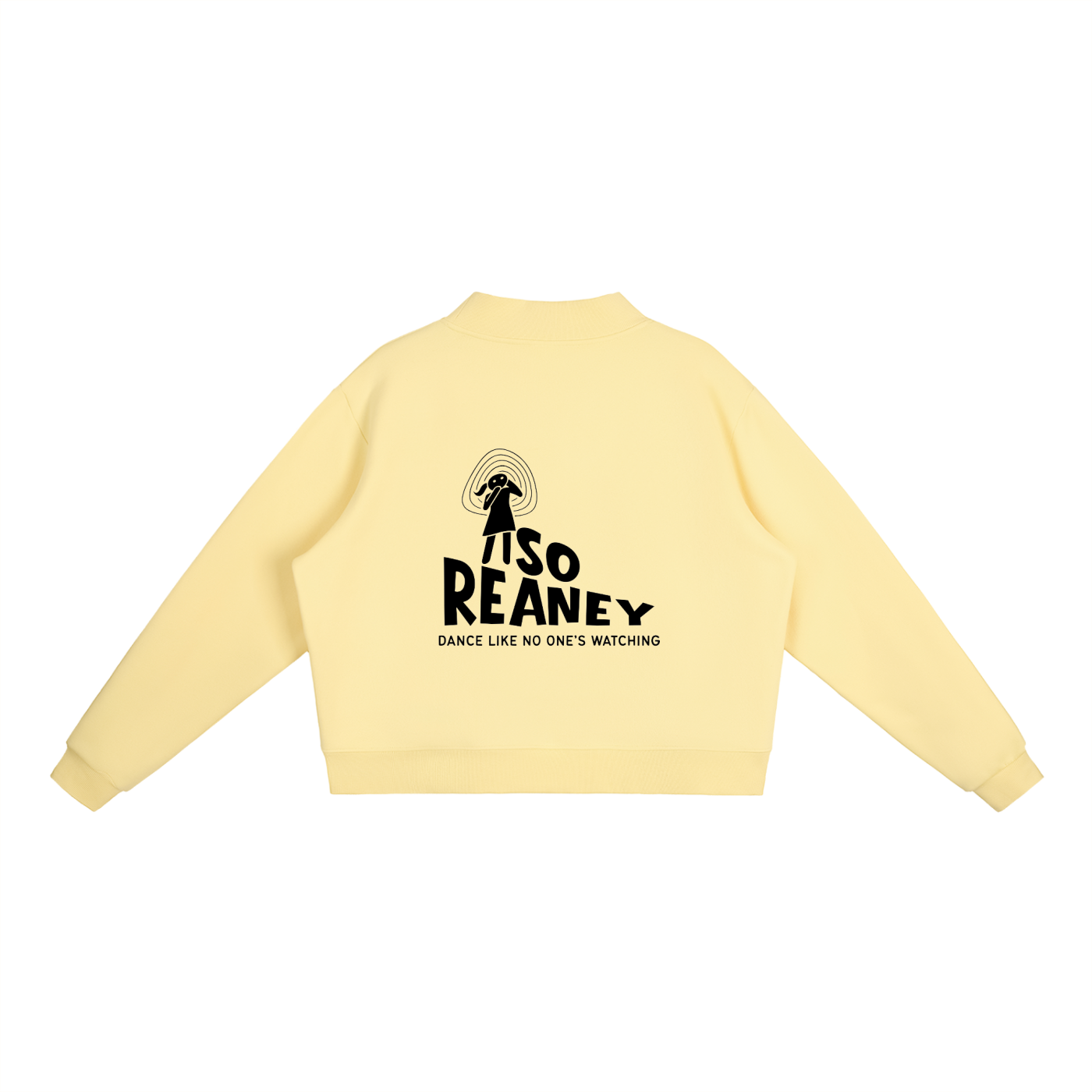 Essential Fleece Mock-Neck Crew Sweatshirt