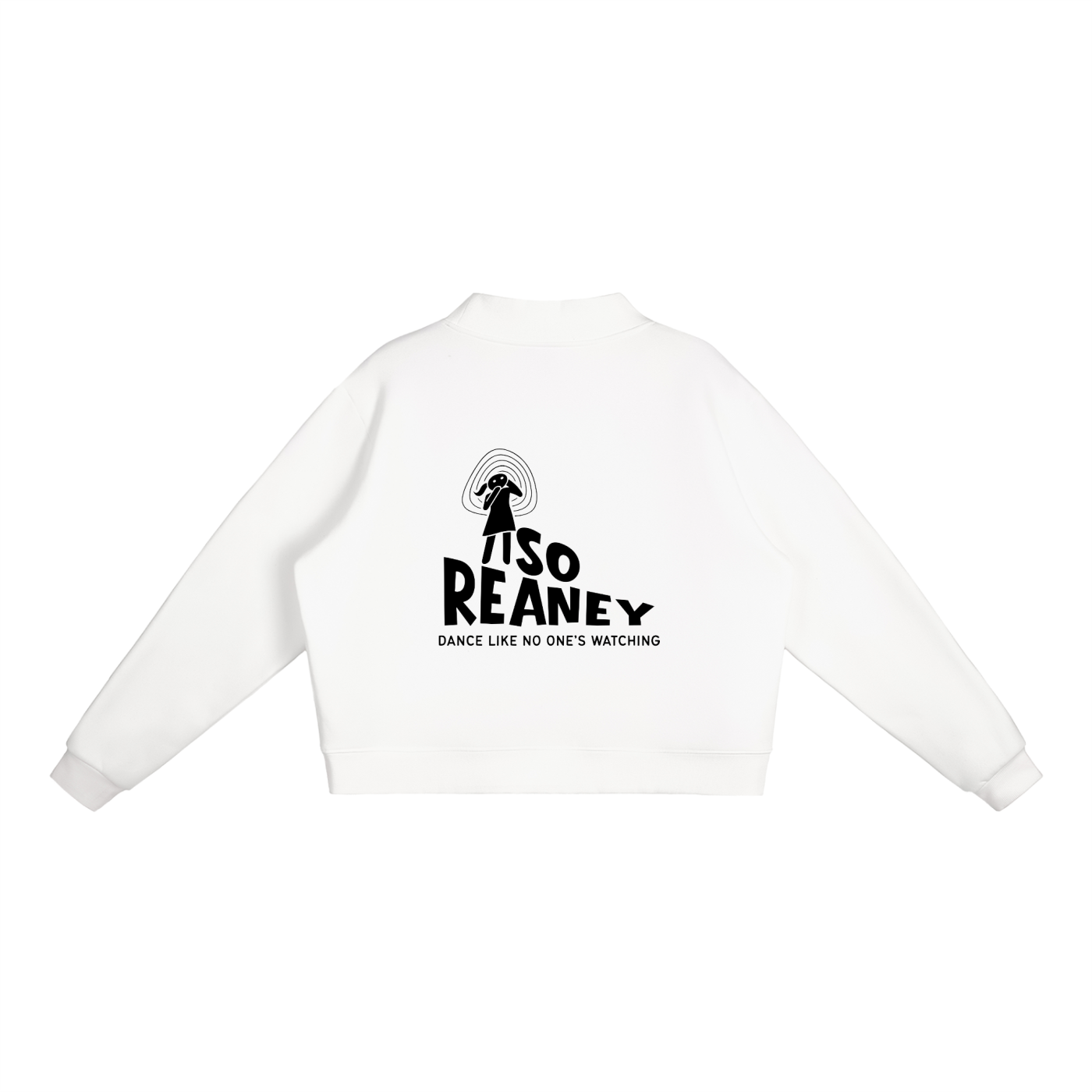 Essential Fleece Mock-Neck Crew Sweatshirt