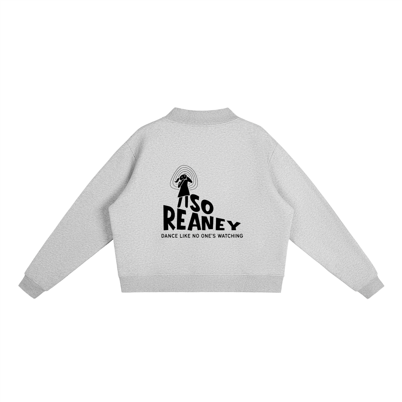 Essential Fleece Mock-Neck Crew Sweatshirt