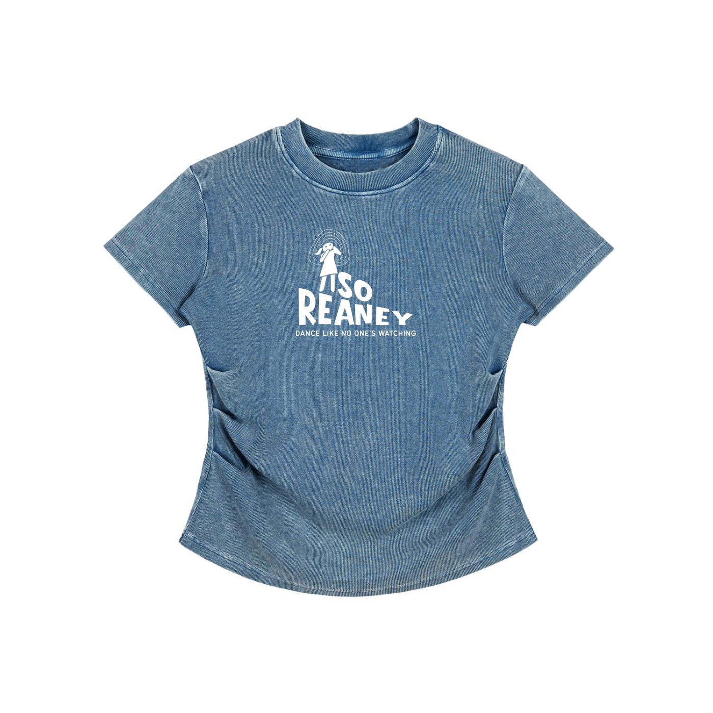 Vintage Washed Bodycon Cotton T-Shirt