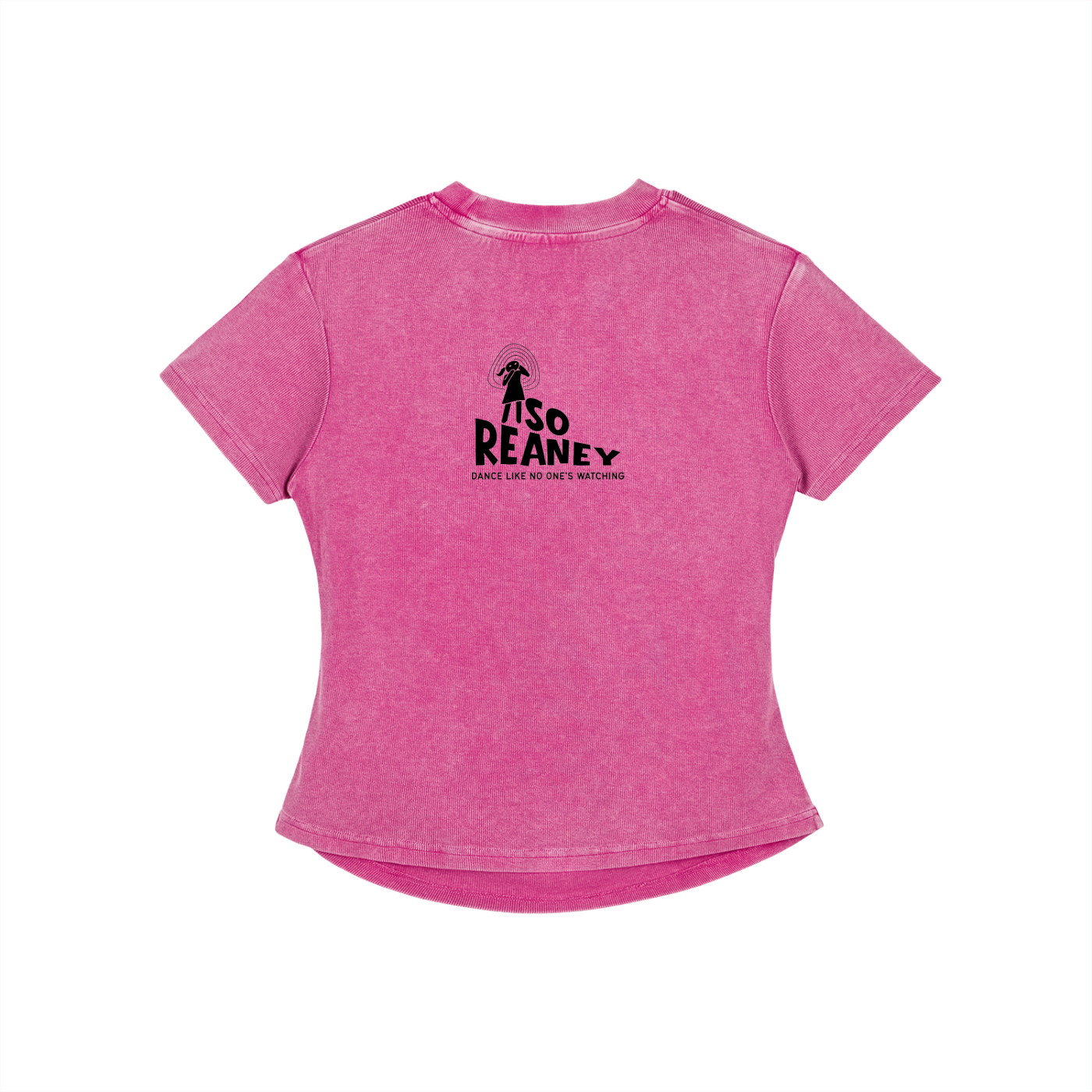 Vintage Washed Bodycon Cotton T-Shirt