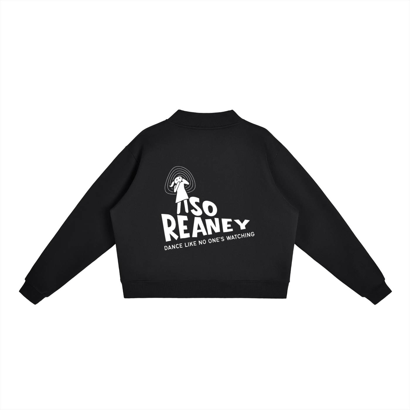 Essential Fleece Mock-Neck Crew Sweatshirt