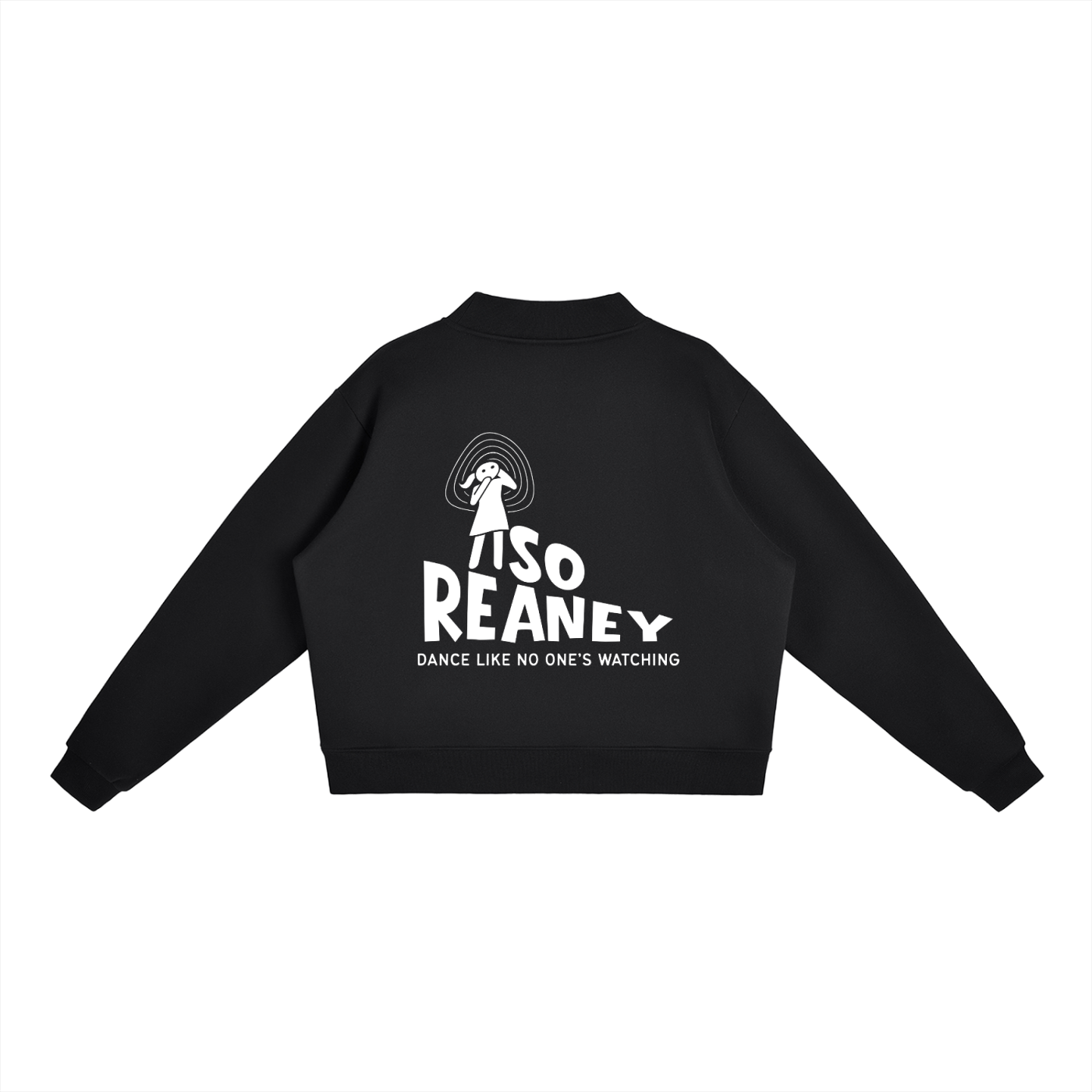 Essential Fleece Mock-Neck Crew Sweatshirt