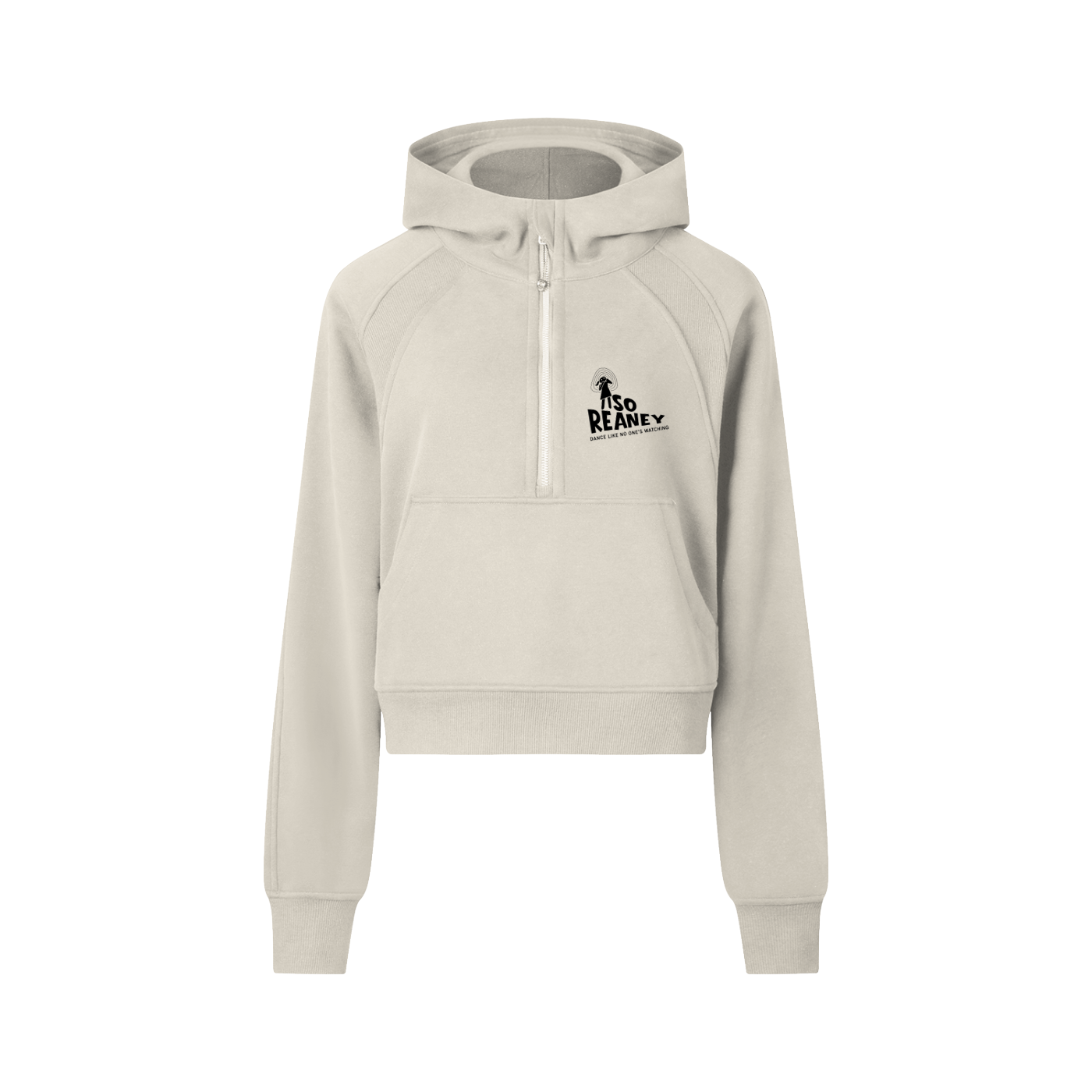 Cropped Half-Zip Hoodie