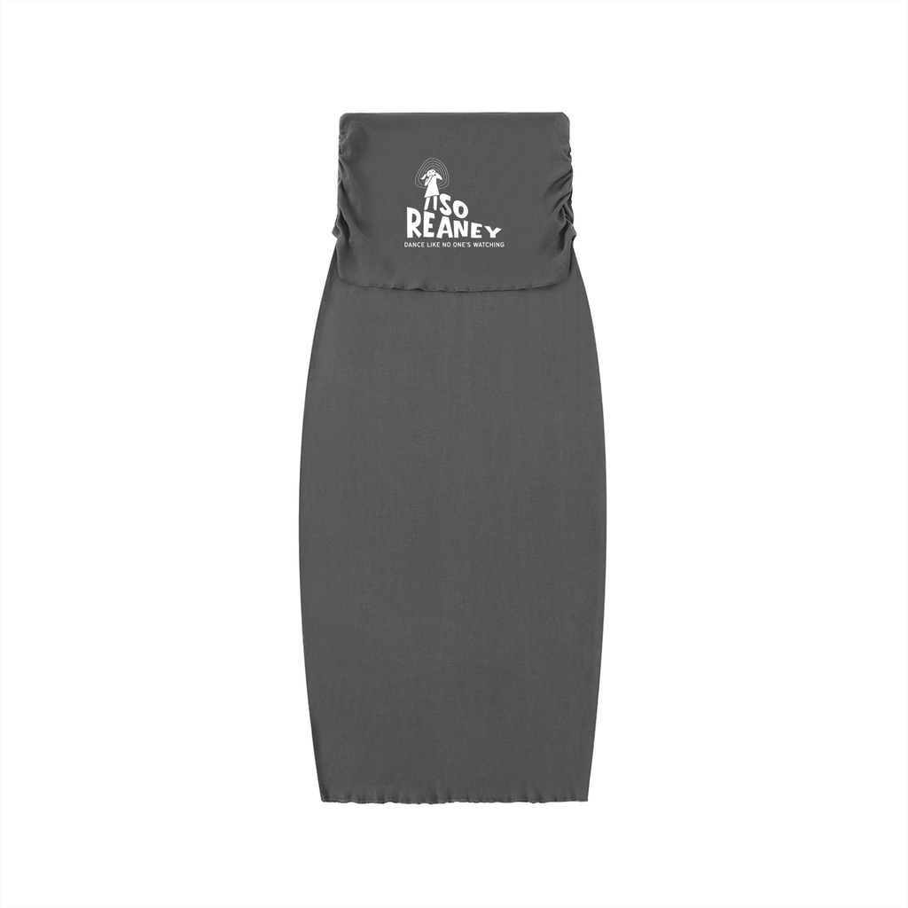 Dyed Washed Straight Hip-Hugging Slim Maxi Skirt