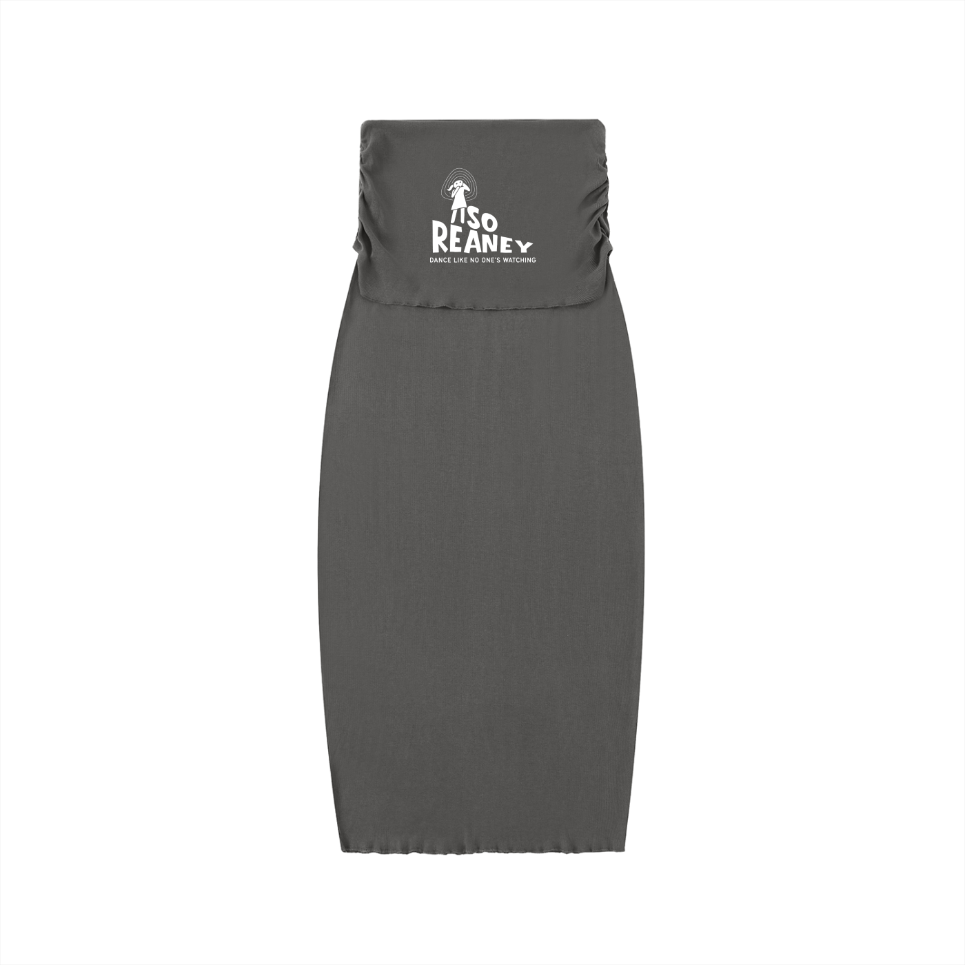 Dyed Washed Straight Hip-Hugging Slim Maxi Skirt