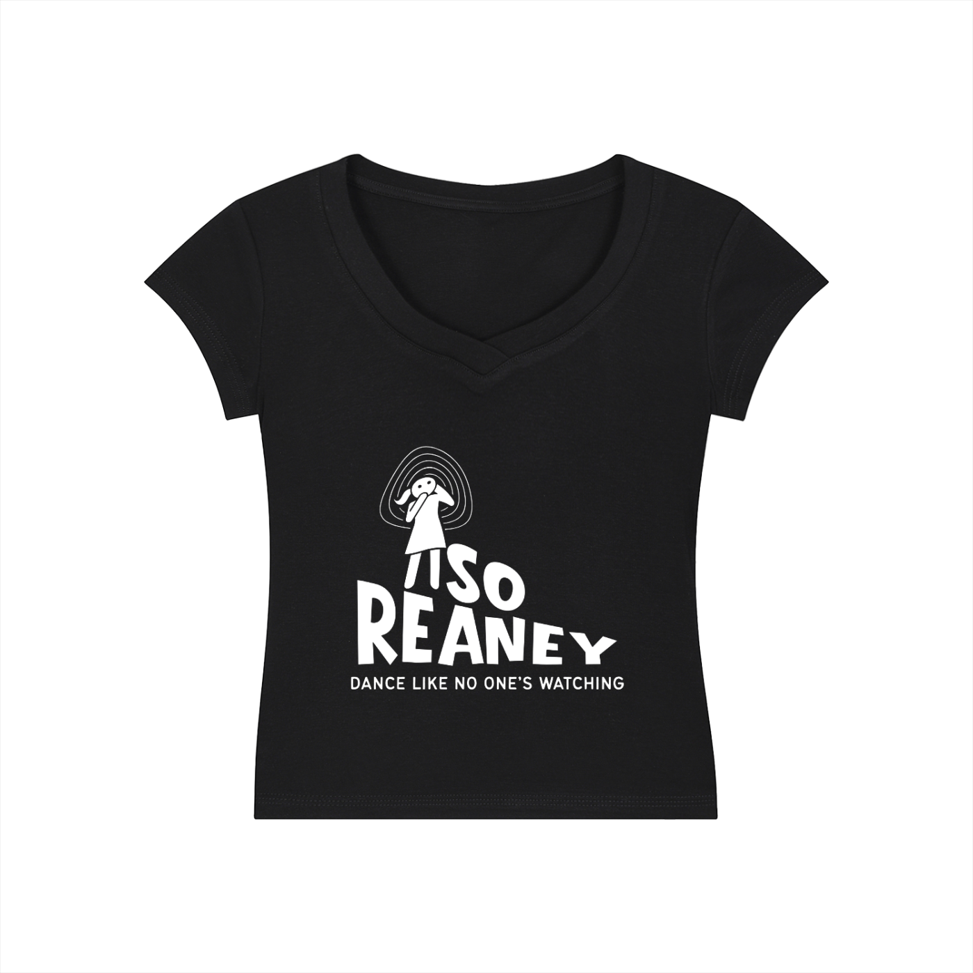 Essential V-Neck Bodycon T-Shirt