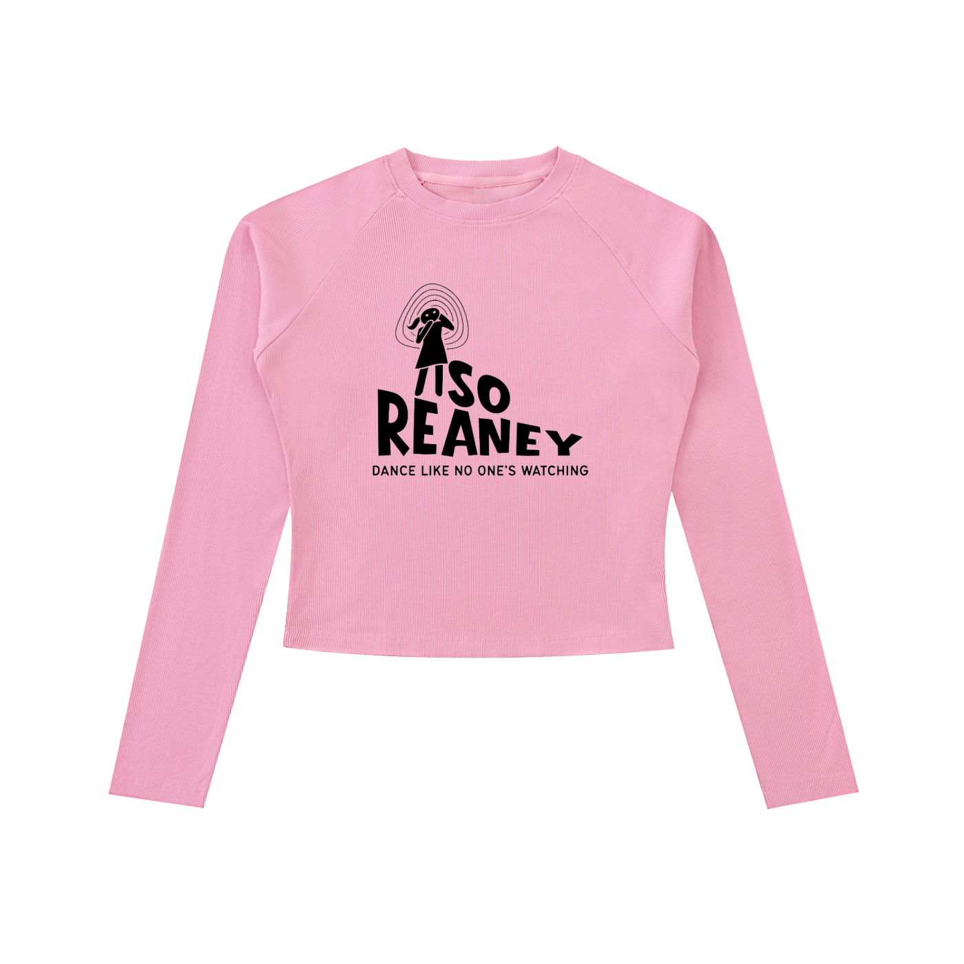 Dyed Washed Raglan Long Sleeve Slim T-Shirt