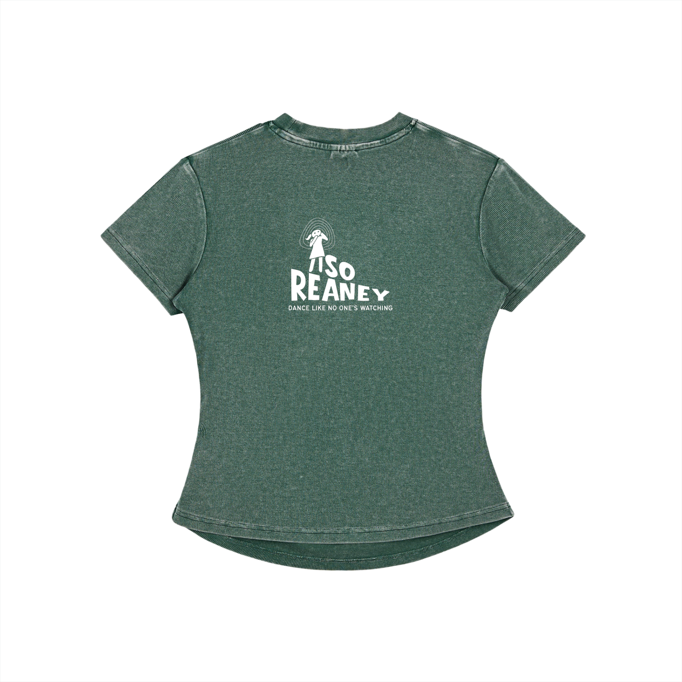 Vintage Washed Bodycon Cotton T-Shirt