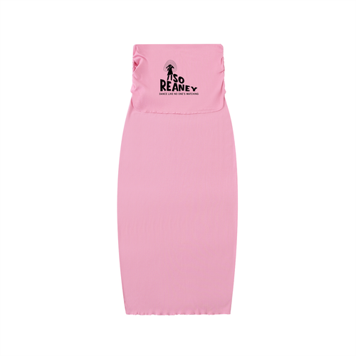 Dyed Washed Straight Hip-Hugging Slim Maxi Skirt