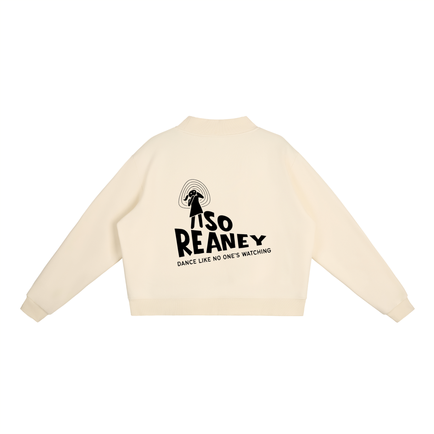 Essential Fleece Mock-Neck Crew Sweatshirt