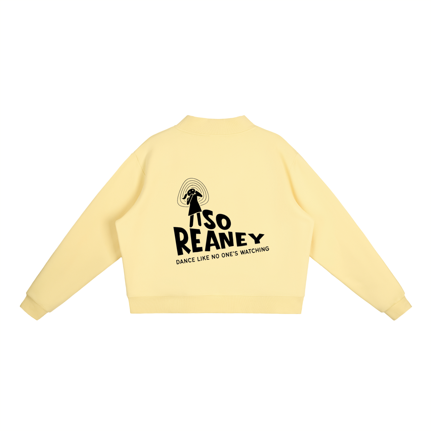 Essential Fleece Mock-Neck Crew Sweatshirt